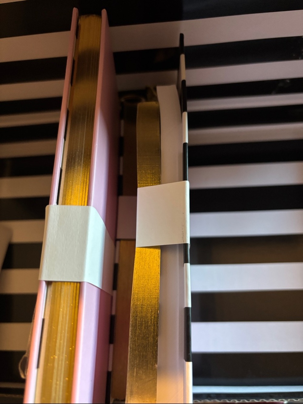 Notepad Set with Pink & Gold Polka Dot Notebooks - Picture 2 of 4